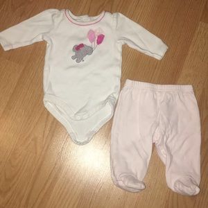 Babygirl Elephant Matching Outfit Set